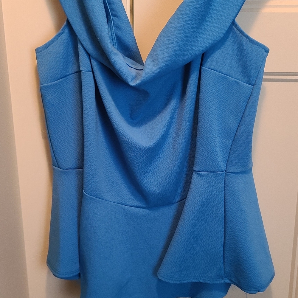 Off the shoulder, peplum top